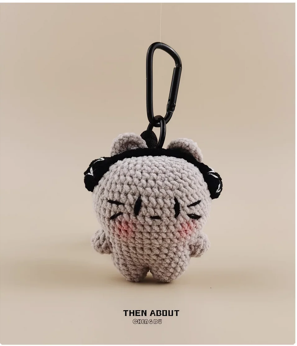 Fried dough sticks broken cat doll bag pendant Keychain backpack bag pendant gift