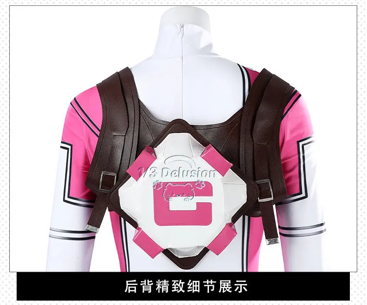 Disfraz de Cosplay de Gwenpool, Traje de Deadpool para Mujer, Mono de Halloween, Conjunto Completo de Cosplay 1/3 Delusion