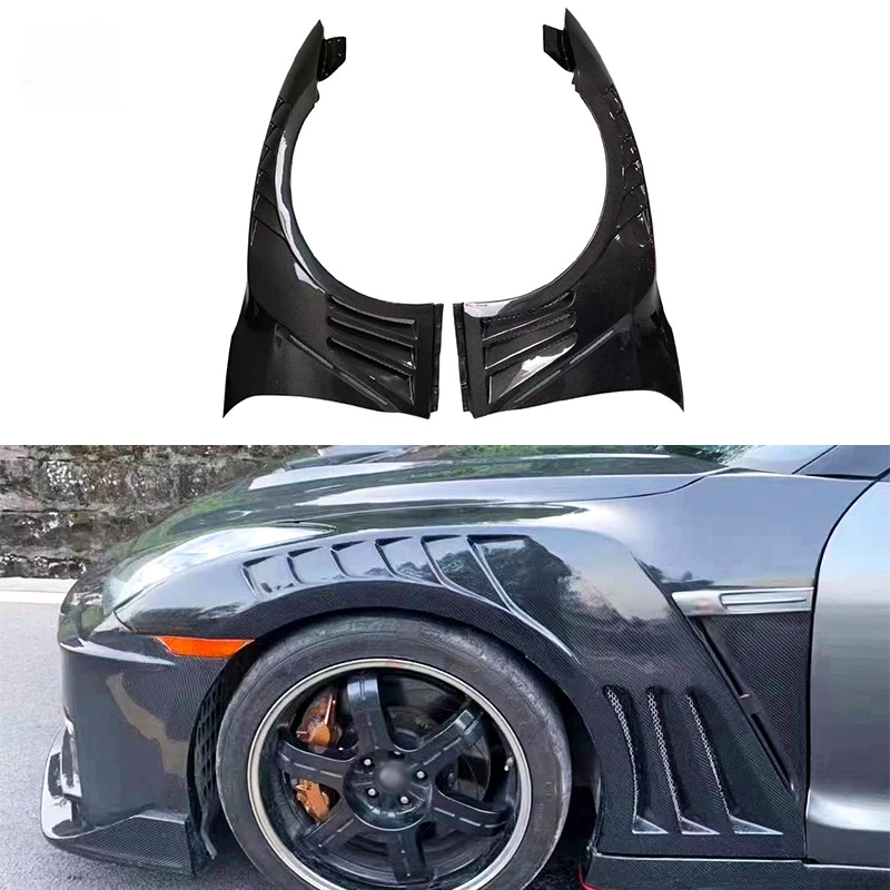 

Подходит для Nissan GTR R35, модификация крыла из углеродного волокна, вентиляционное крыло, левый и правый объемный автомобильный комплект
