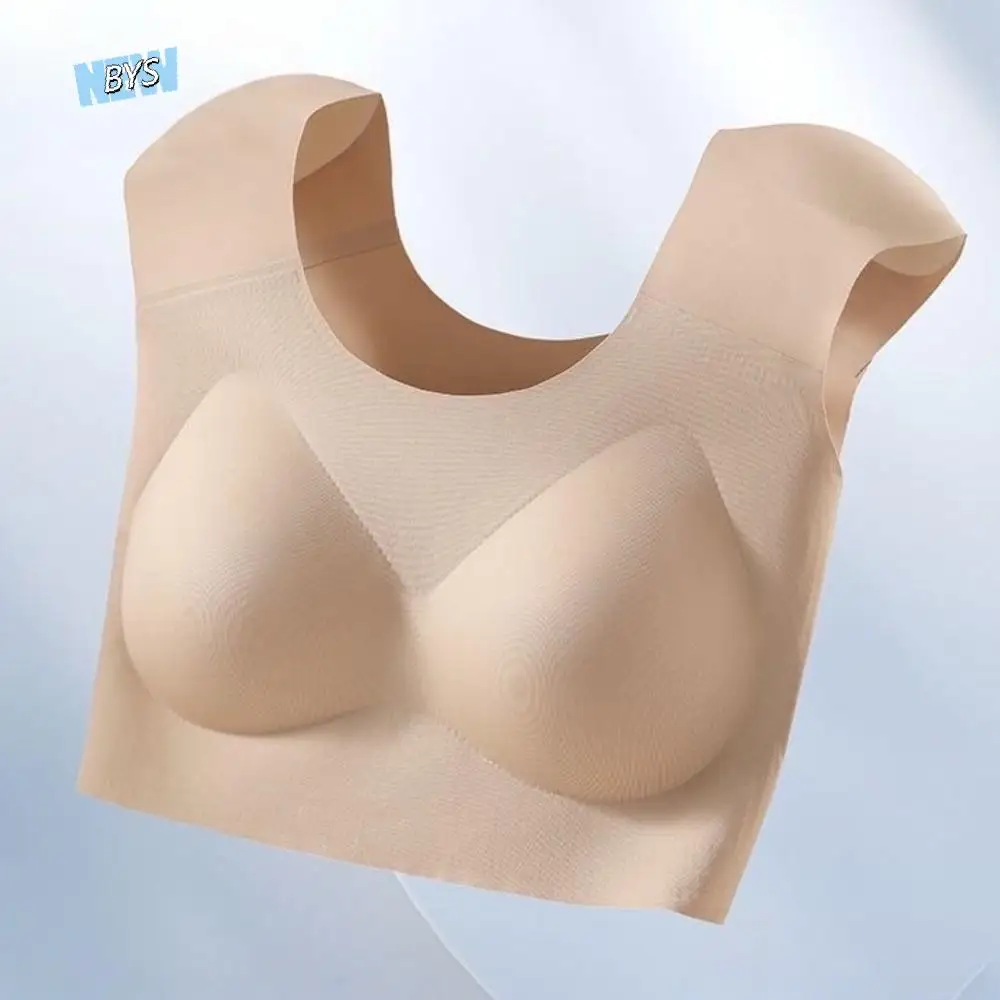 

Invisible Right-angled Shoulder Underwear Wireless Anti-sagging Seamless Bra Lingerie Thin Underwear for Women Girls Shapewear