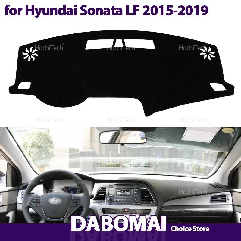 Dashboard Cover Dash Board Mat Carpet Pad Shade Cape Blanket Car Accessories for Hyundai Sonata LF 2015 2016 2017 2018 2019