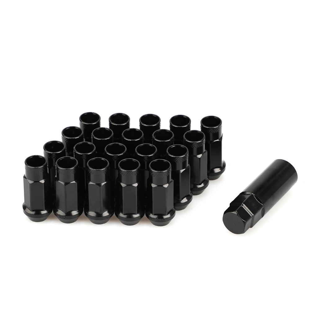 

20PCS Car Modification Wheel Nuts Lug Nuts Bolts M12X1.5 M12X12.5 for Chevrolet Hyundai Mitsubishi Acura Mazda