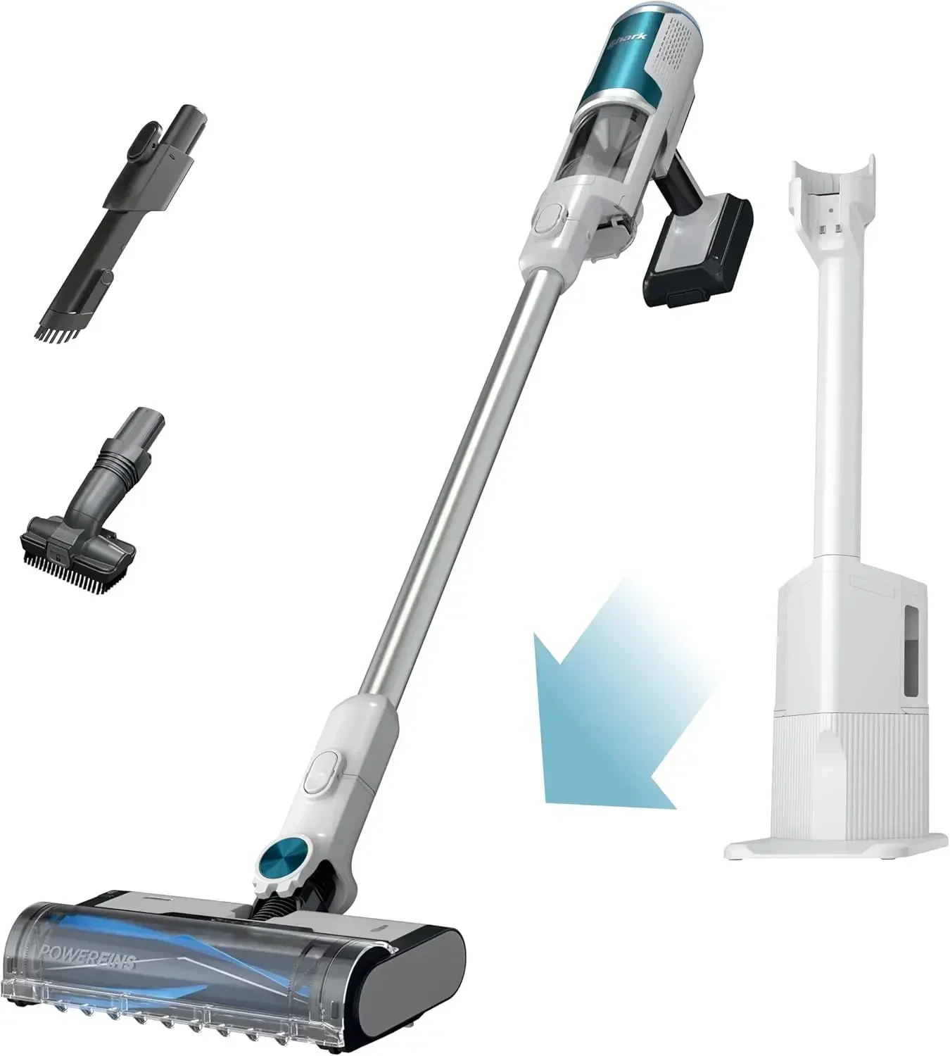 Shark Clean Lightweight Cordless Cleaner with HEPA Filter, Powerful Suction, Portable, Rechargeable, Auto-Empty System