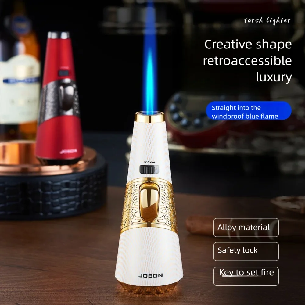

torches lighters butane JOBON Vintage Luxury Lighter - Windproof Design for Cigar Smoking & Moxibustion torches lighters butane