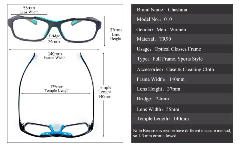 Sport Style Trend Eyeglasses Frames Men TR90 Flexible Light Football Myopia Glasses with Rope Optical Basketball Spectacles
