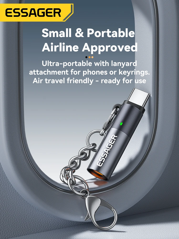 Essager Type C Interface Mini lighter Tungsten Wire Blowing Cigarette lighter Without Battery Can Be Carried On The Plane