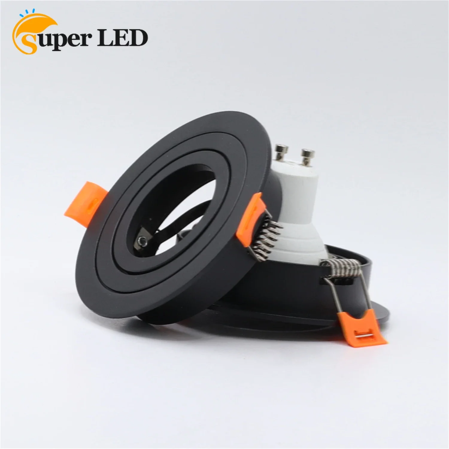 

LED Eyeball Casing Fixture GU10 MR16 Black Downlight Casing Single Head LED Spotlight Casing Fitting