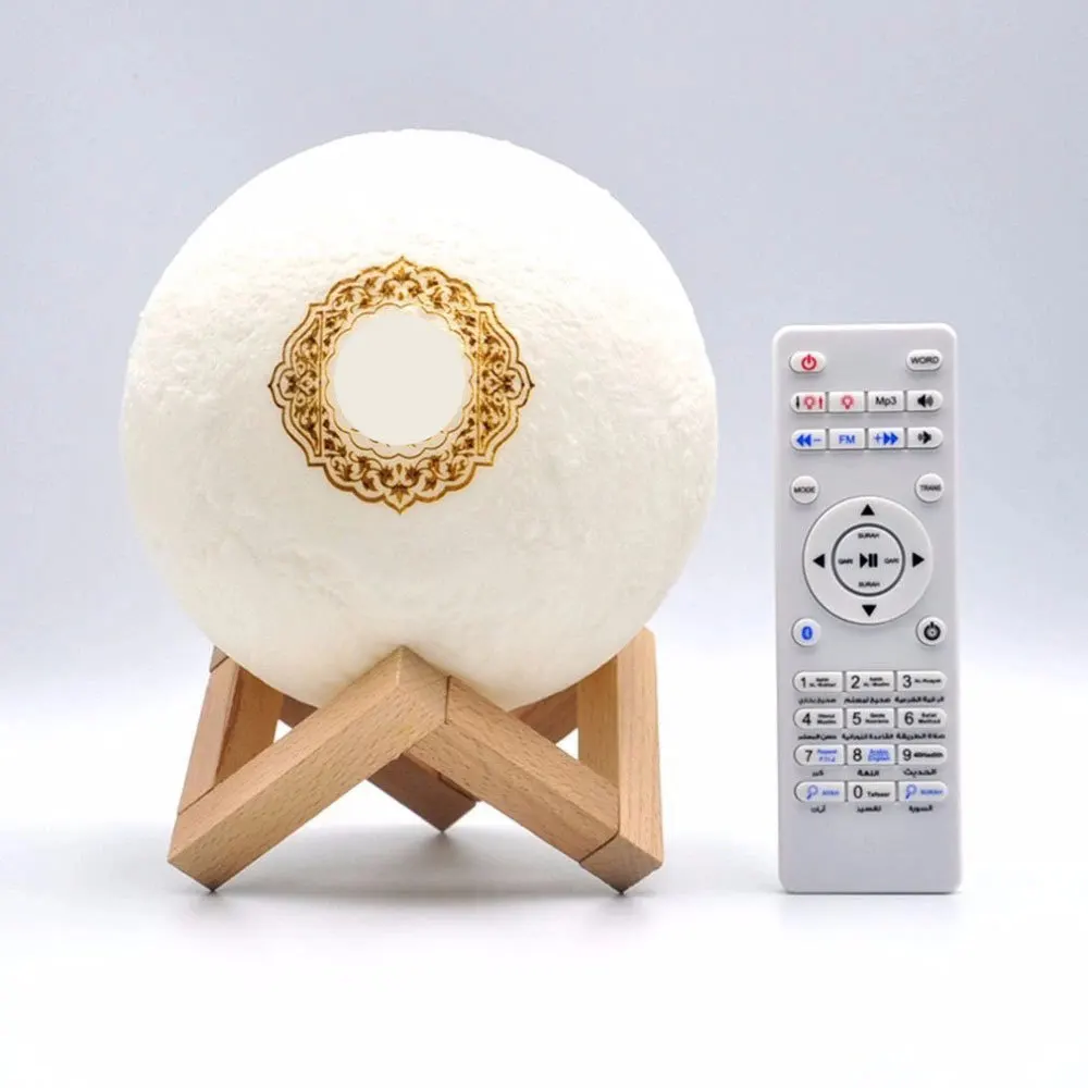 Bluetooth Remote Moon Light 16 Colors  Speaker Player Radio Prayer