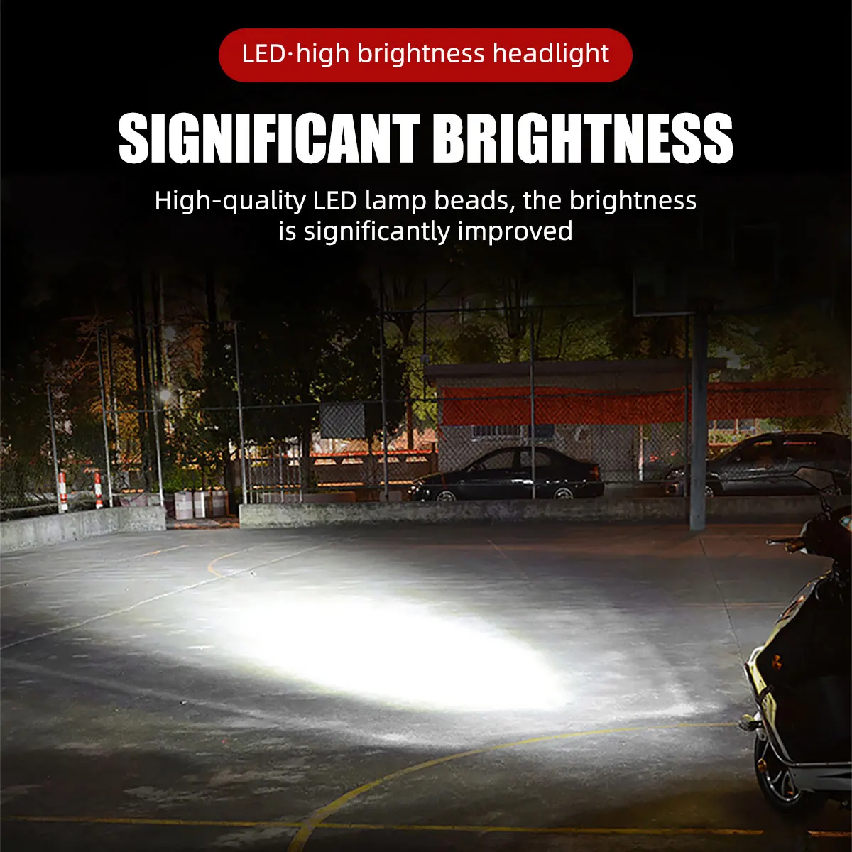 Motorcycle LED round bulb LED spotlight Moto headlight Fog lamp RGB Flasher signal light Daytime running lights additional light