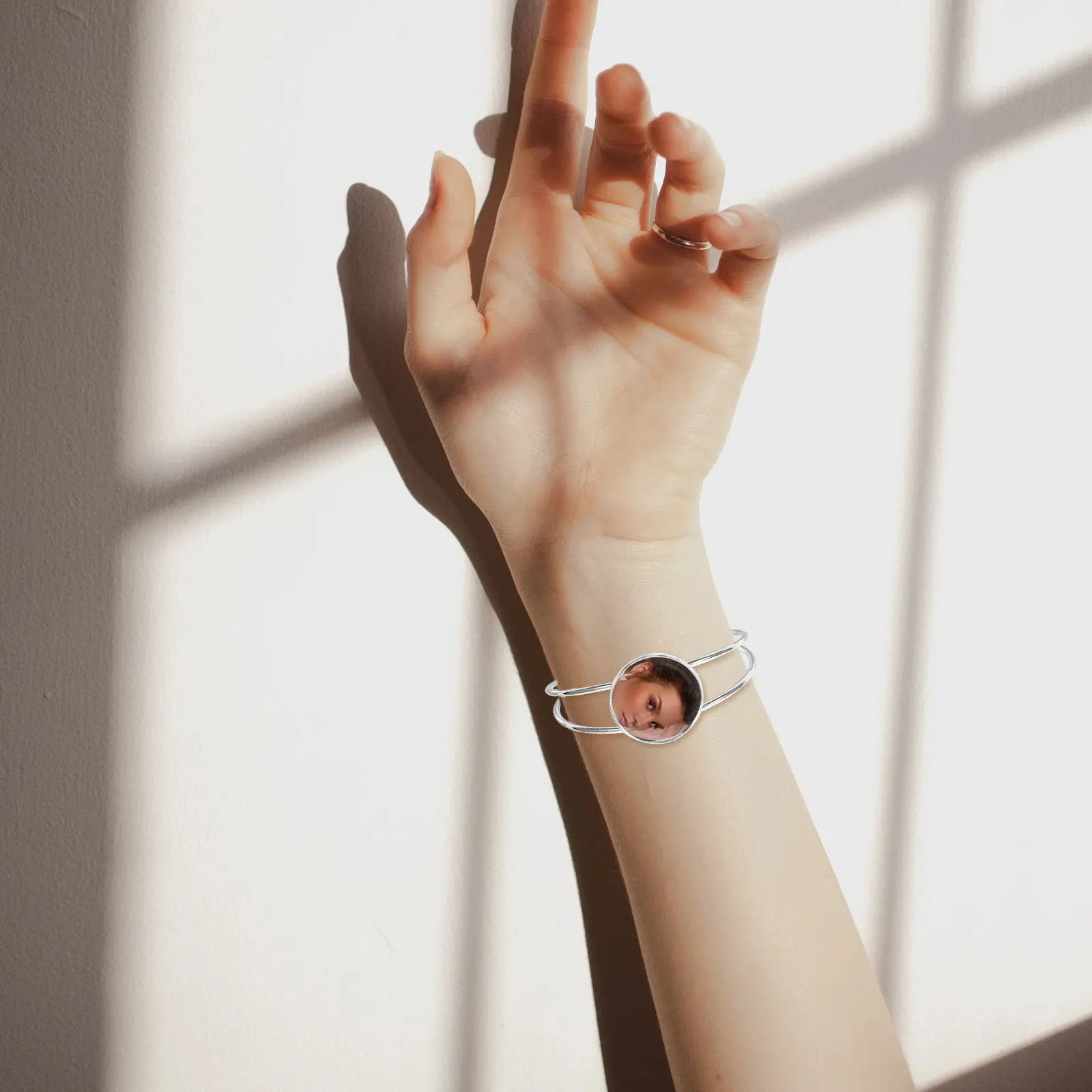 

6 шт. 25 мм круглый медный браслет базовые пластины Diy принадлежности для изготовления ювелирных изделий смола камея ремесло овальный кулон стеклянная цепочка