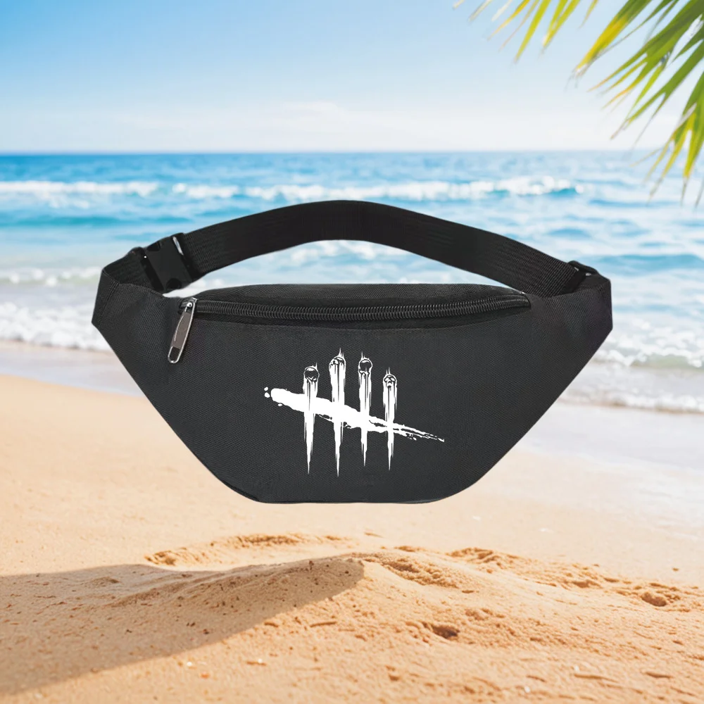 Dead by Daylight Logo Skull Stylish Fashionable Waist Backpack Crossbody Chest Bag Street Casual Sporty Simple Unique Printed De