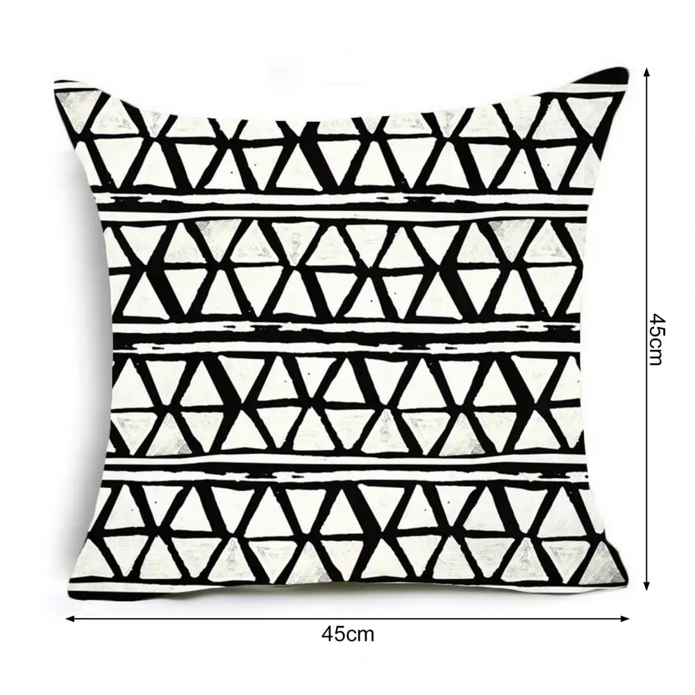 Soft Pillowcase Decorative Throw Pillowcases with Hidden Zipper Printed Cushion Covers for Easy Maintenance Wear Resistance Set