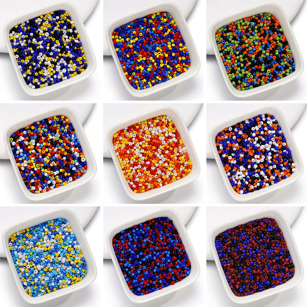 

10g/Lot 2mm Mixed Glass Seed Beads Spacer Loose Charm Bead for DIY Bracelet Necklace Earring Jewelry Making Accessories