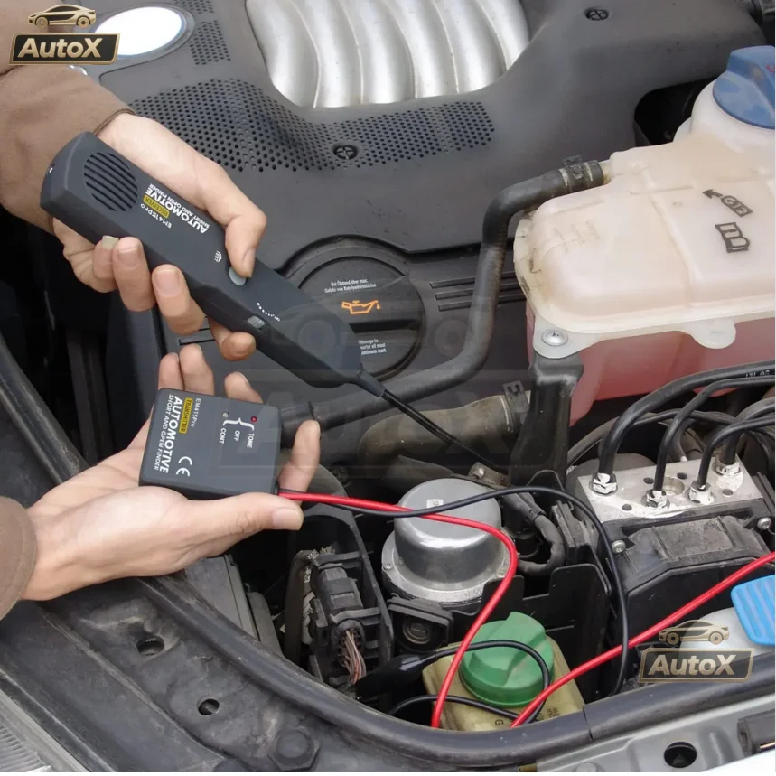 Auto x em415pro testador de circuito ferramentas de diagnóstico dc 6-42v cabo de reparo de carro rastreador de fio de circuito