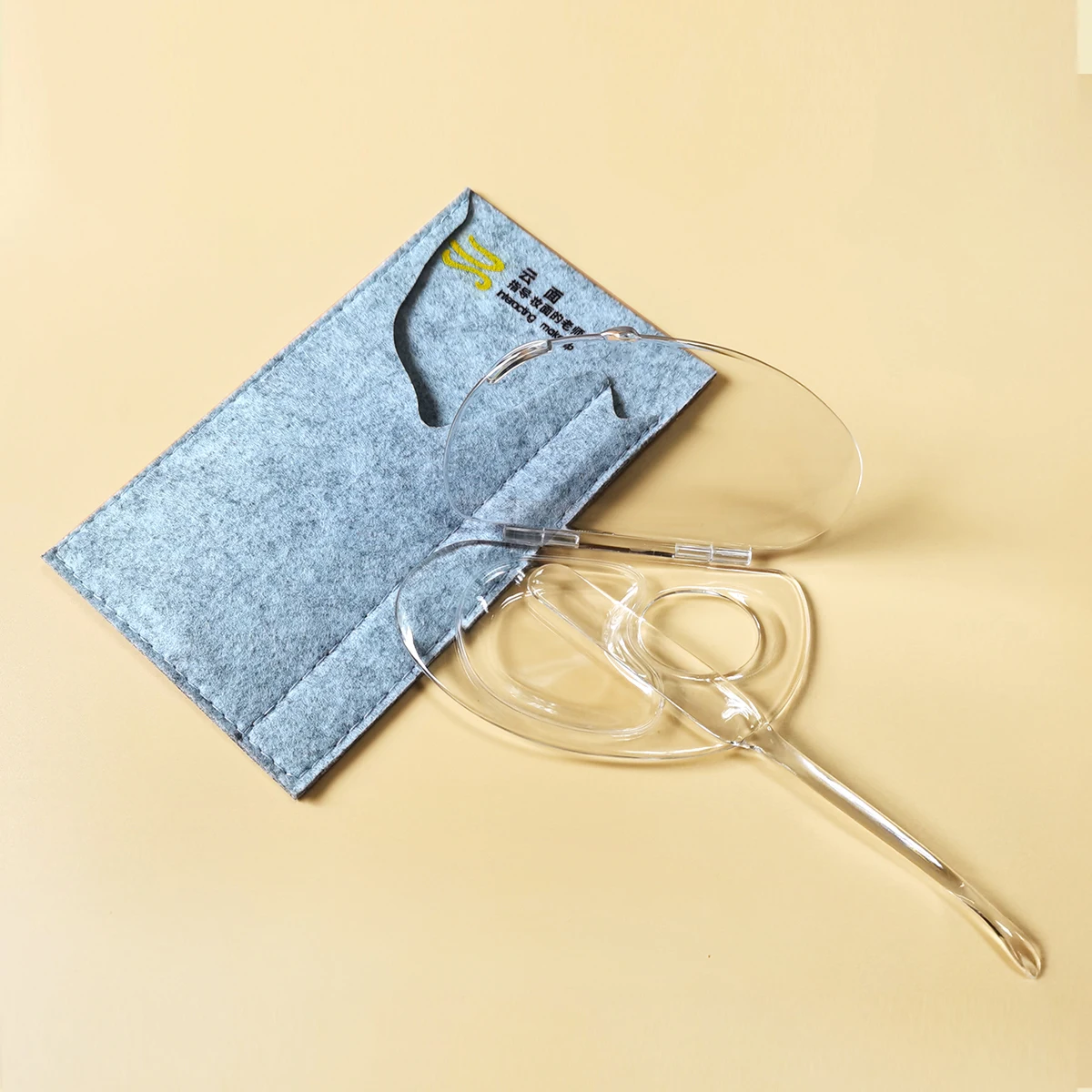 1 lotto di palette per trucco sigillate in acrilico, tavolozza per test di stoccaggio di fondotinta liquido pieghevole a 180 gradi, facile da riporre