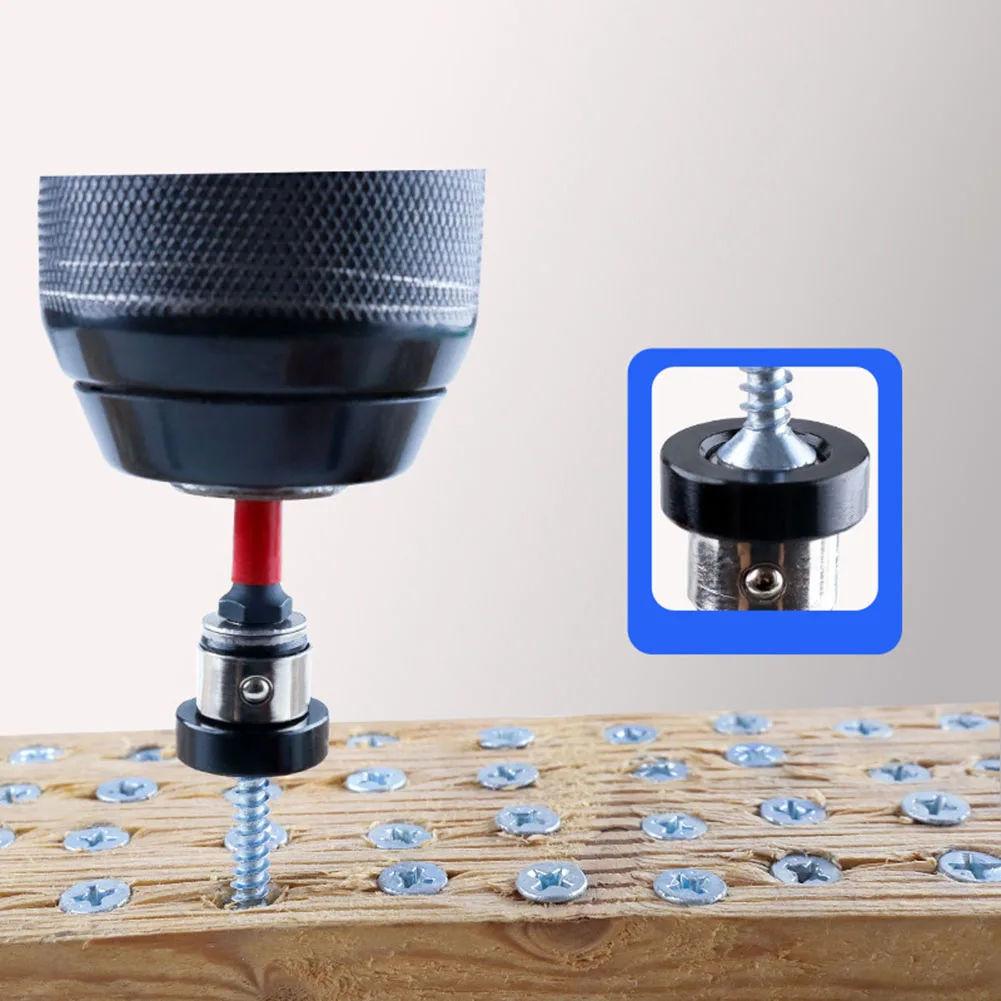 1/5PCS 50mm 마그네틱 스크루 드라이버 비트 석고 보드 포지셔닝 스크루 드라이버 비트 포지셔닝 건식 벽 스크루 드라이버 비트 세트