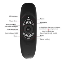 C120 Air Mouse 2.4G RF Remote Control Colorful Light Wireless Keyboard for Android Smart TV Box Projector PC