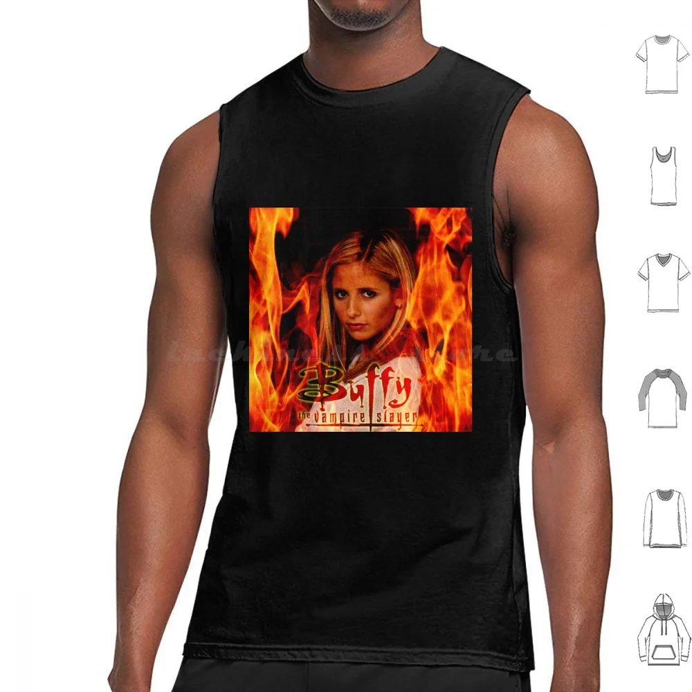 Buffy Aesthetic T Tank Tops Print Cotton Buffy The Vampire The Bronze Bronze Buffy Vampire