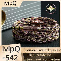 IvipQ-542 HIFI kulaklık yükseltme kablosu ile 4.4mm/3.5mm fiş gömme-0.78 2pin/N5005 için SennheiserHD800 westonww60 MOONDROP