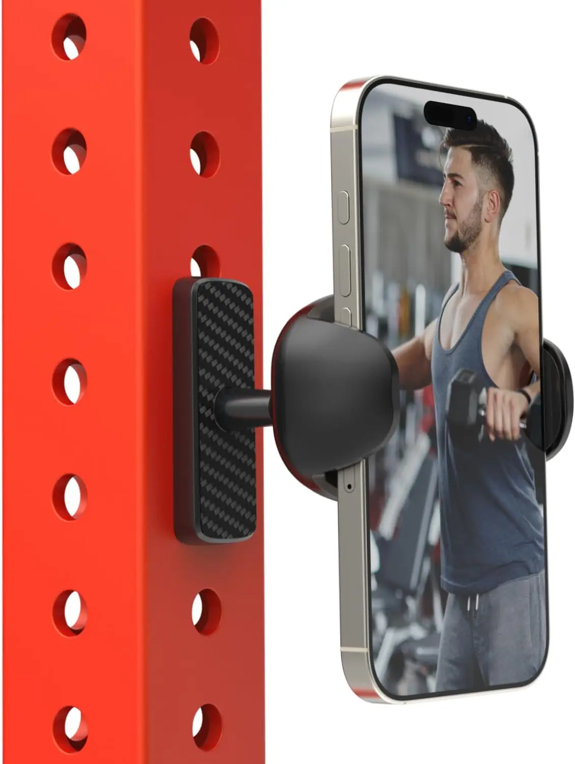 

Magnetic Phone Holder with 8 Strong Magnets, 360° Adjustable Mount for Gym and Metal Surfaces, Fits 4-7" Phones