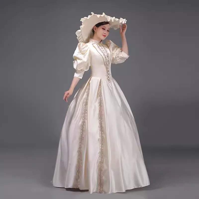 Victoria Medieval Renaissance Trang Phục Váy Marie Antoinette Rạp Hát Tại Bóng Gown với chiếc mũ