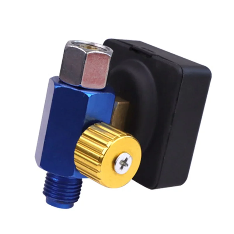 AA63 الساخن الرقمية 1/4In 145PSI منظم ضغط الهواء قياس صمام التحكم صمام تنظيم الضغط الرقمي لأداة الطلاء بالرش