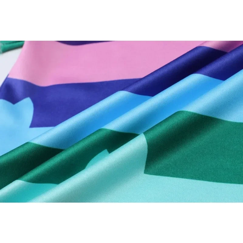 قوس en-ciel rayé الباليه توتو jupe تي شيرت كيس فرقة ملء أنيمي dessin أنيمي ميغنون مايلي رداء هاوتس كوستو