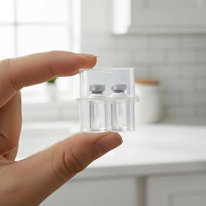 Durable Stackable Vial Storage Case 5Pcs 10mL 2/10 Slot Plastic Microtube Box for Lab Biological Sample Storage