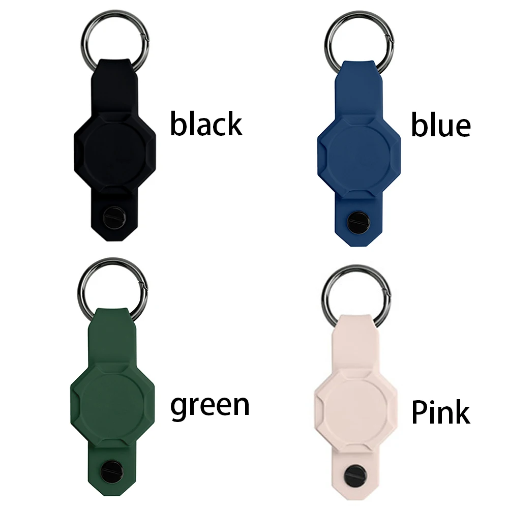 Silicone Case for Apple AirTag Waterproof Keychain with Key Organizer (Green)