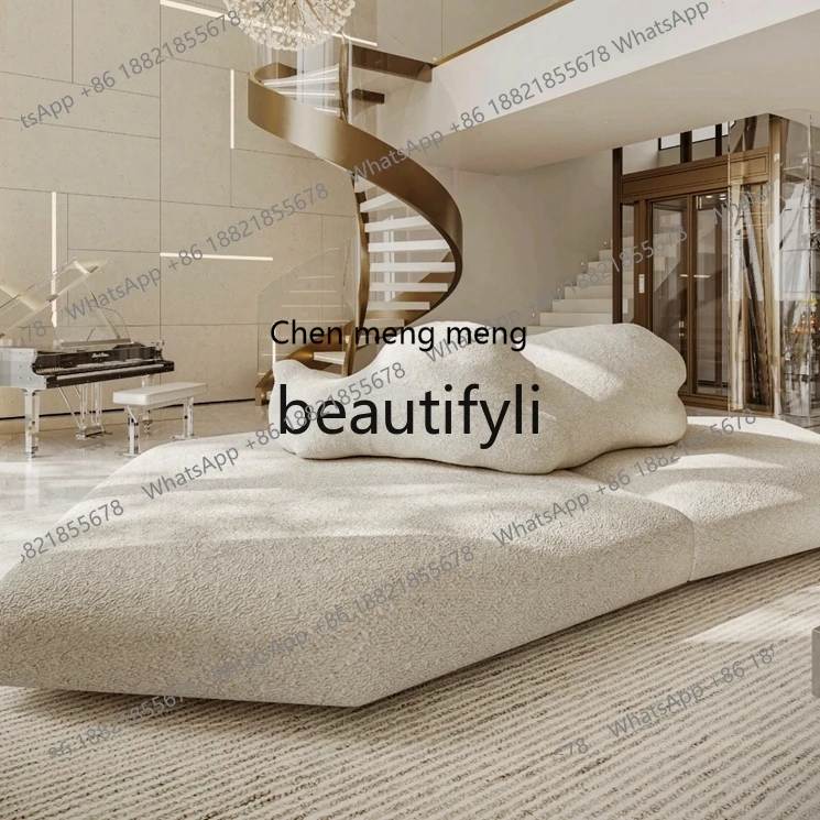 

X Minimalist Fabric Sofa Light Luxury Large Flat Villa Leisure Modern Sectional Sofa