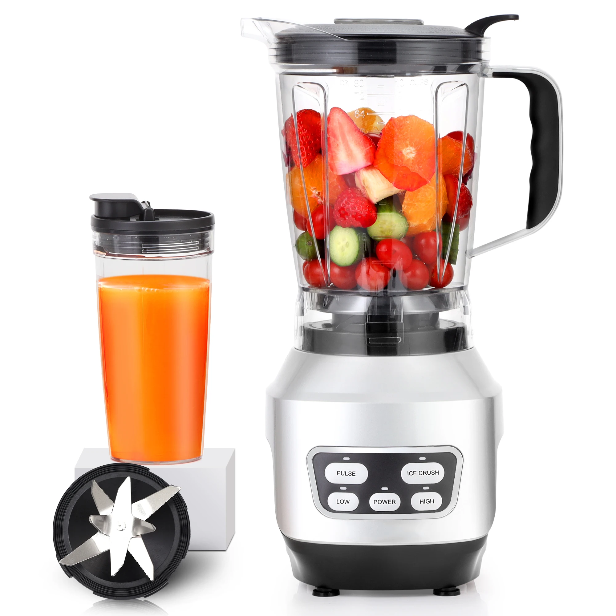 

110V Professional Home Appliances 2 SS Blade High Performance Electric High Speed Mixer Juicer Blender