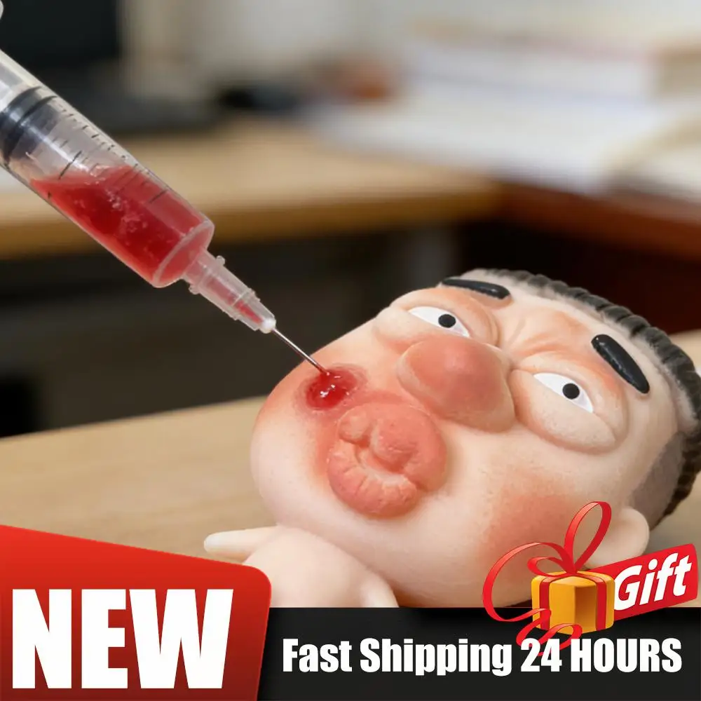 Fun Pimple Popping Toy Refillable Soft Silicone Acne Squeeze Toy For Kids Adults Sensory Toy For Stress Relief Prank Gag Gift