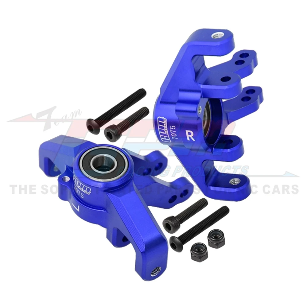 GPM Losi 1/6 슈퍼 Baja Rey 2.0 업그레이드 부품 액세서리, 금속 프론트 스티어링 컵 스티어링 블록 프론트 스핀들 세트, LOS254038