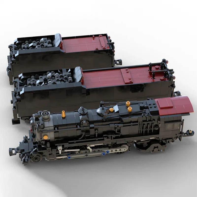 Railway Train Model Moc Building Blocks 1:48 Railroad K4 Model Technology Brick DIY Assembly Construction Holiday Toy Set Gifts