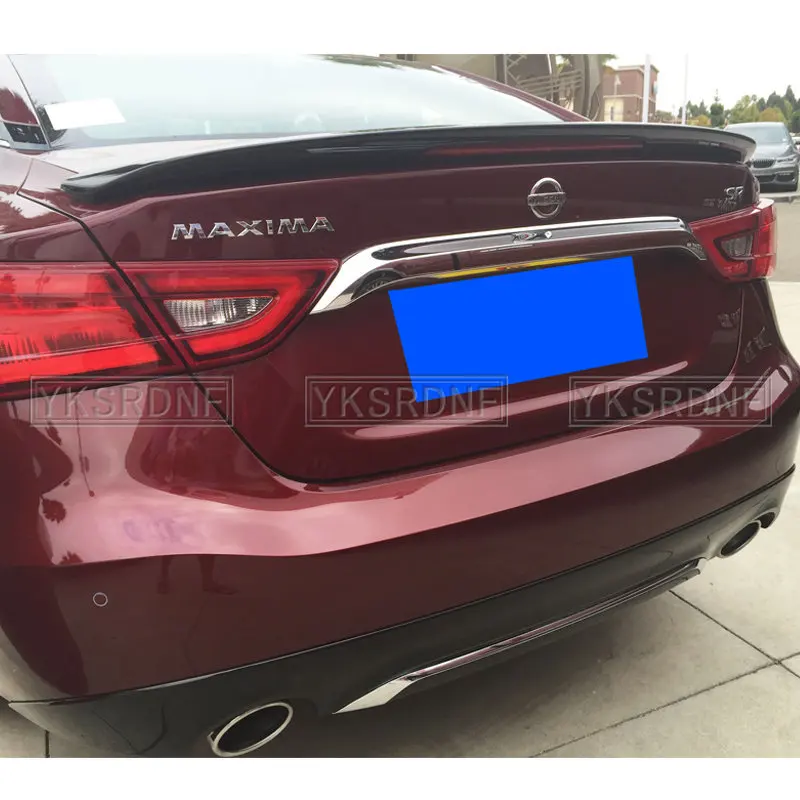 For Nissan Maxima 2016 2017 2018 2019 2020 Rear Trunk Car Spoiler High Quality ABS Plastic Primer Color Car Tail Wing Decoration