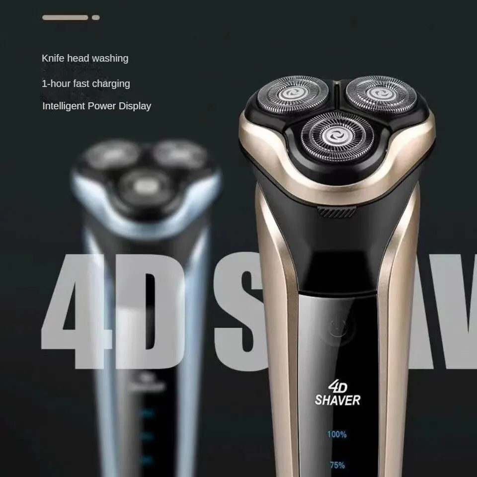 Men's Electric Shaver With LED Power Display/Washable Head/USB Fast Charging Floating Head Home Portable Travel Shaver.