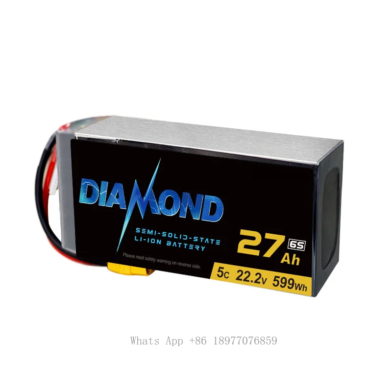 Diamond 6S 27000mAh Semi-solid State Lipo Battery For Multicopter