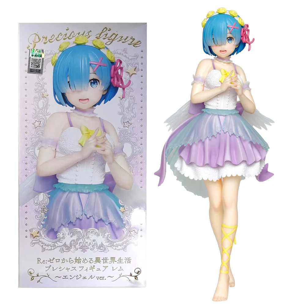 19CM Anime Rem Figure Re:Zero kara Hajimeru Isekai Seikatsu Precious Figure Angel ver Figure Toy Gift Doll Aciton Figure PVC