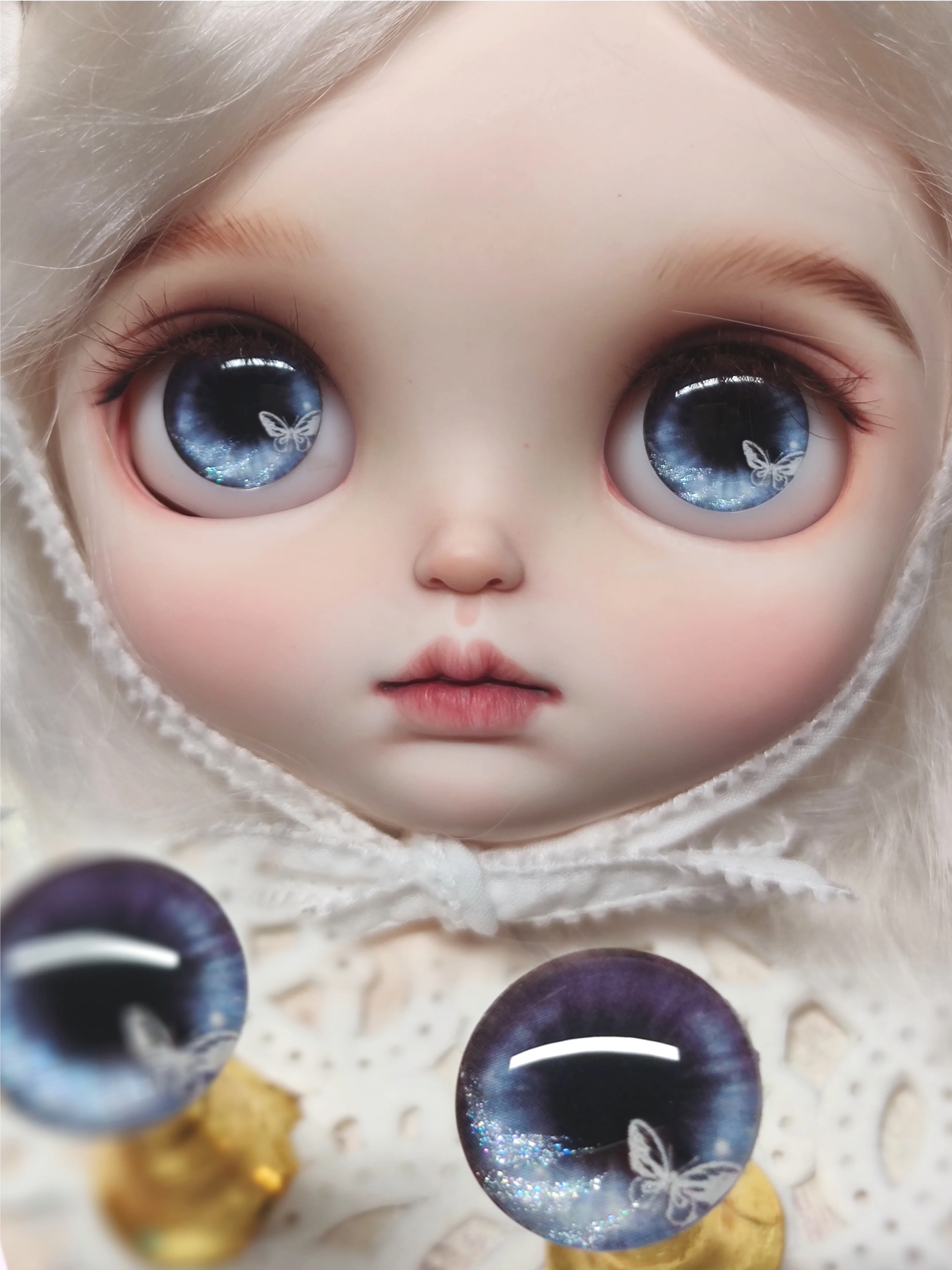 Olhos para brinquedos bjd blyth boneca acessórios borboleta olho bonito pedaço olhos para bonecas artesanato para bjd bonecas peças