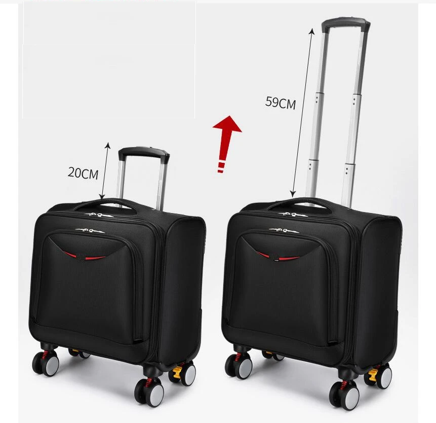 Imagem -02 - Homens Negócios 18 Polegada Spinner Suitcase Carry on Hand Bagagem Bolsa sobre Rodas Viagem Bagagem Trolley Bolsas Laptop Mala de Bagagem