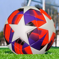 【New】Professional Soccer Ball PU Leather Football  Durable & High Elasticity for Training/Match Indoor Outdoor Use Bes