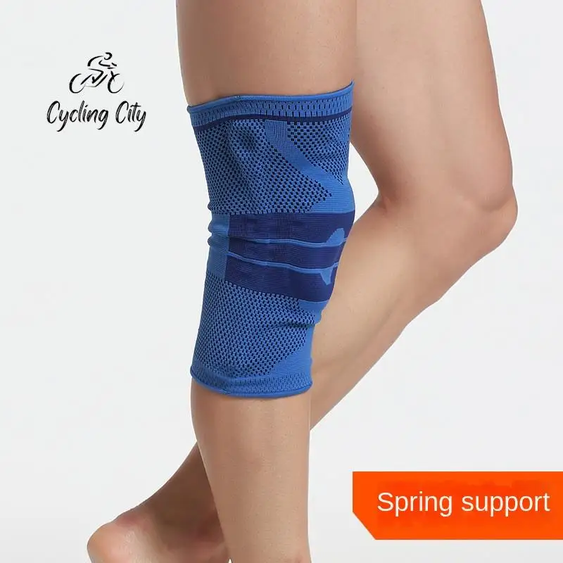 

Cycling City Sport Cycling Knee Pads Fitness Silicone Anti-collision Knee Pads Running Mountaineering Knitted Non-slip Knee Pads