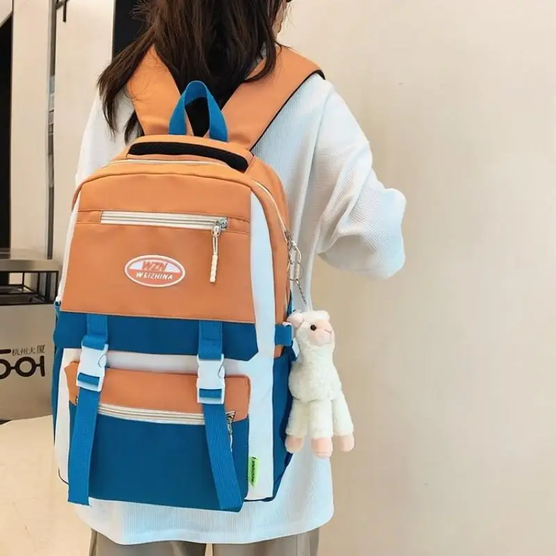 Large Capacity Backpack Women's Bag 2022 Trend Waterproof Breathable School Bag for Women Fashion Casual Backbags for Men