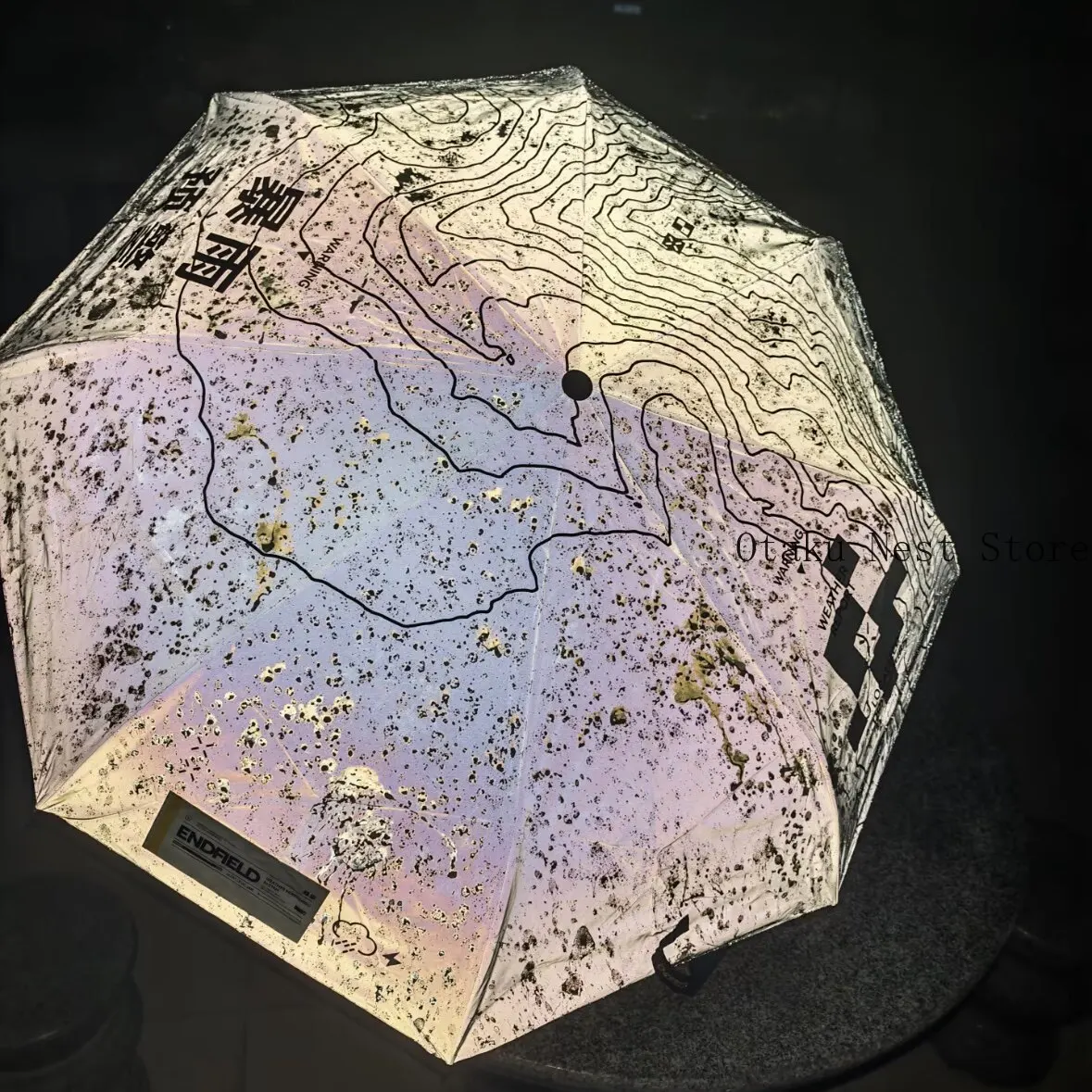 Paraguas de Anime Arknights: Endfield, Cambia de Color, Plegable, Protección Solar y contra la Lluvia, de Vinilo, para Regalo