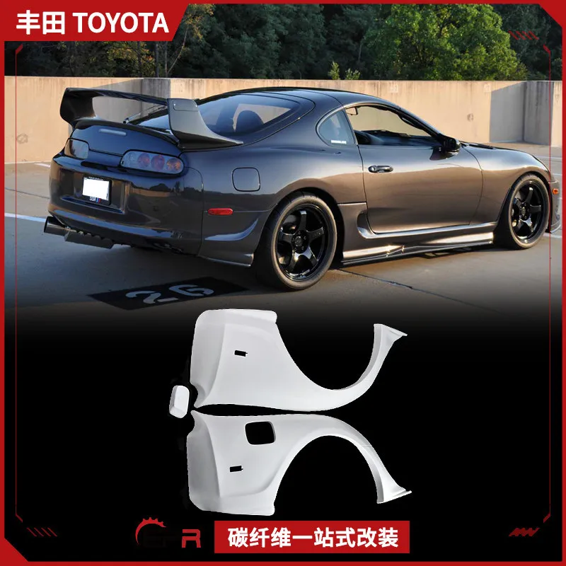 

93 to 98 Suitable for Toyota Supra Bull Demon King Modified MK4 JZA80 Resin Rear Wide Body, Wheel Eyebrow Installation