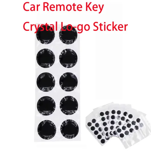 Llave remota de coche con logotipo de cristal para BMW, pegatina Ford, 14MM, epoxi para KEY-DIY KD XHO-RSE VV-DI, Control remoto