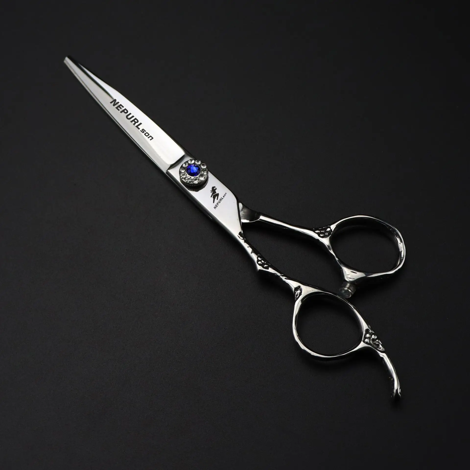 Nepurlson 6 Inch Salon Left Hand Hairdressing Scissors 440c Japan Steel Professional Barbershop Hair Cutting Thinning Scissors