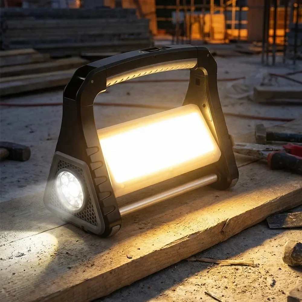 Multifunctional LED COB Work Light Scalable Handheld Camping Flashlight Outdoor Emergency Night Lamp for Tent Hiking