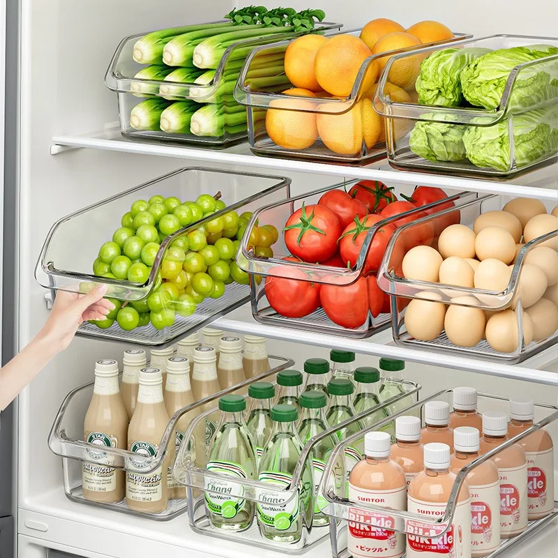 Caja de almacenamiento para refrigerador, caja de mantenimiento fresco para refrigerador, caja de almacenamiento, caja organizadora, caja de mantenimiento fresco de alimentos para huevos, cocina