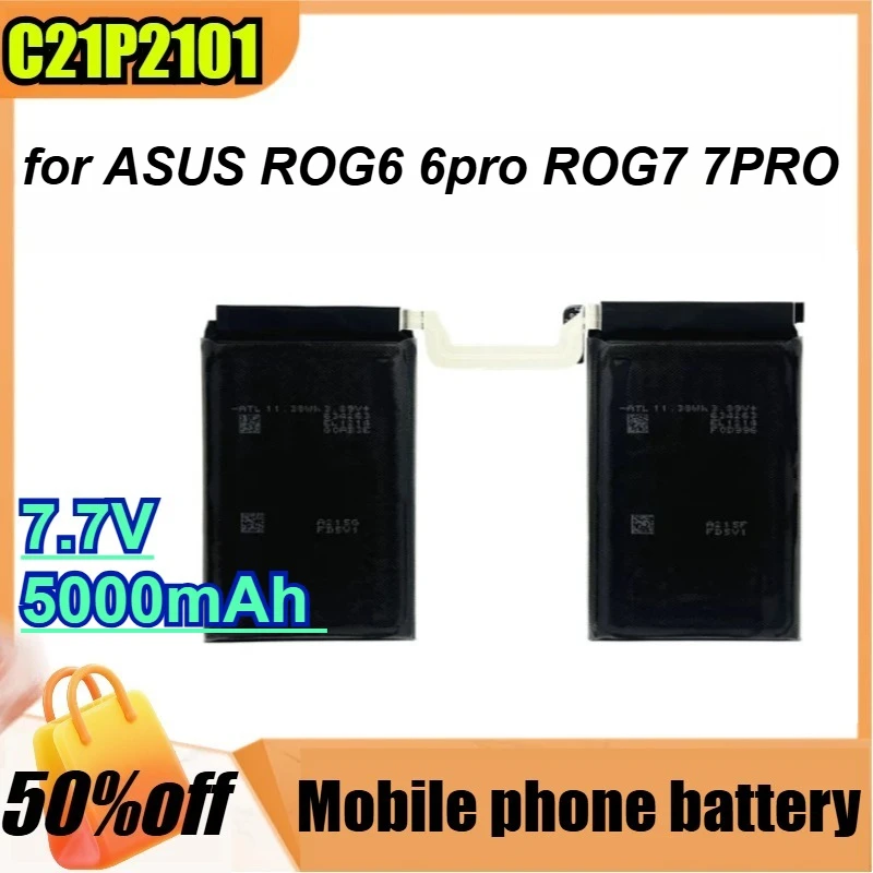 C21P2101 for ASUS ROG6 6pro ROG7 7PRO Battery 7.7V 5000mAh High Capacity Phone Battery